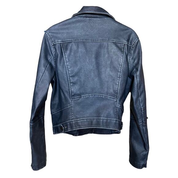 BLANKNYC Moto Faux Leather Distressed Jacket Size M - Picture 2 of 5